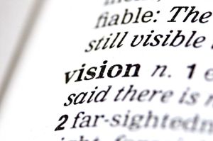Vision - word on page